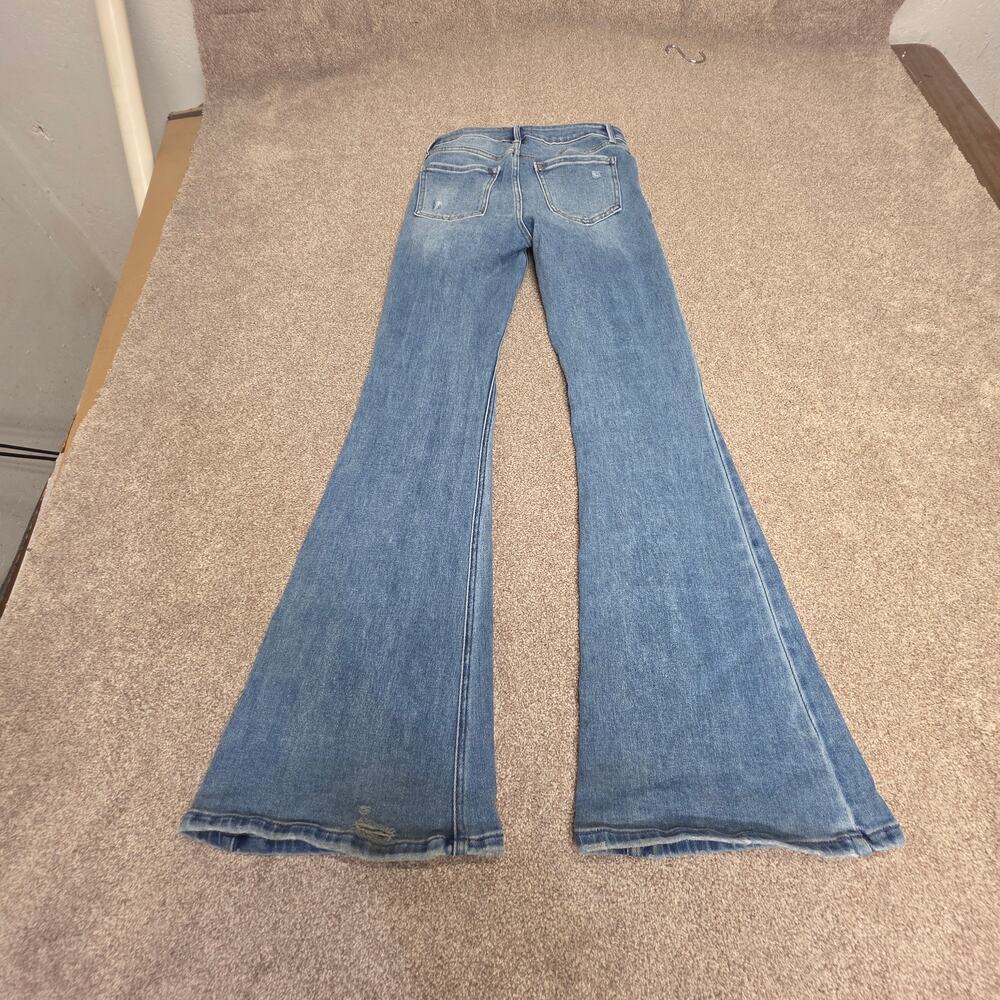 JBD Just Black Denim Flare Jeans Size 26 High Rise Stretch Bell Bottom